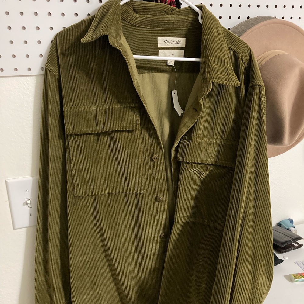Madewell easy corduroy shirt jacket